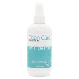 Clean Care Solutions Hypochlorous Acid Facial Cleanse Spray - Antibacterial Face Spray for Natural Acne Treatment - Refreshes, Soothes Irritation, Hydrates Skin - 8oz