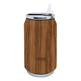 NERTHUS FIH 788 Vacuum Jug Stainless Steel Wood 330 ml