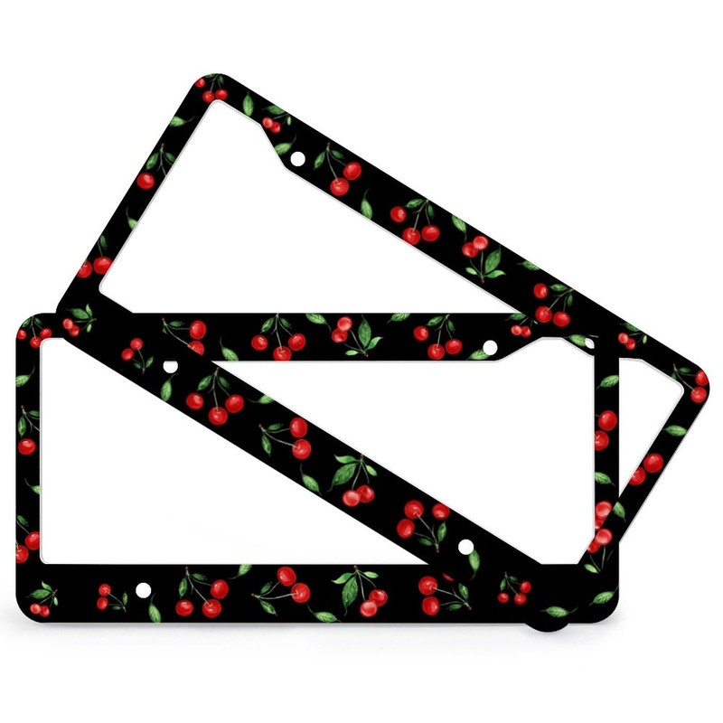 Qiankang Cherry License Plate Frames & Little Red Cherries Steering