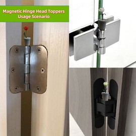 Mini Rose(4PCS) Decorative Hinges Magnetic Hinge Head Toppers Door Hinge Head Home Decoration Door Hinge Heads Decorative Decorative Hinges Hinge Heads Decorative Topper Door Hinge Topper