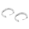 S925 Sterling Silver Ear Hoop Clip Rhinestone Style Clip Hoop