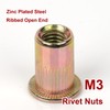 M3 Rivet Nuts Metric Nutserts, Zinc Plated 300 pcs, Nut