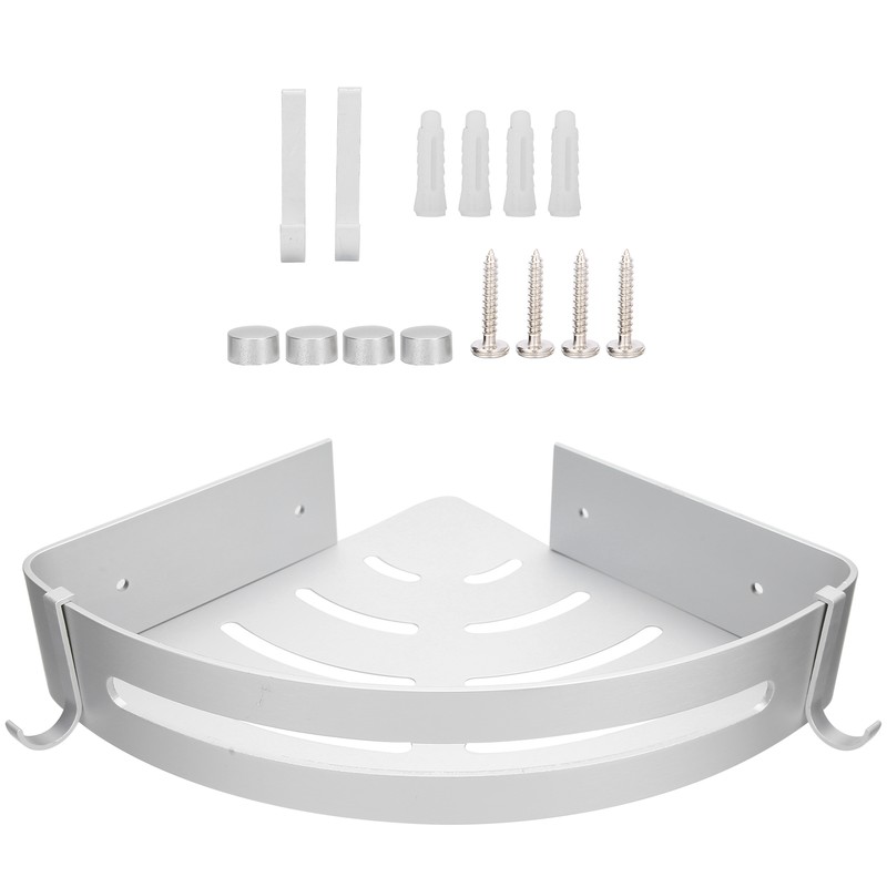 Wall Storage Rack Aluminum Corner Shower Caddies Wall Mounted Bathroom