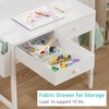 BOLUO White Kids Desk and Chair Set for 5-8 Year