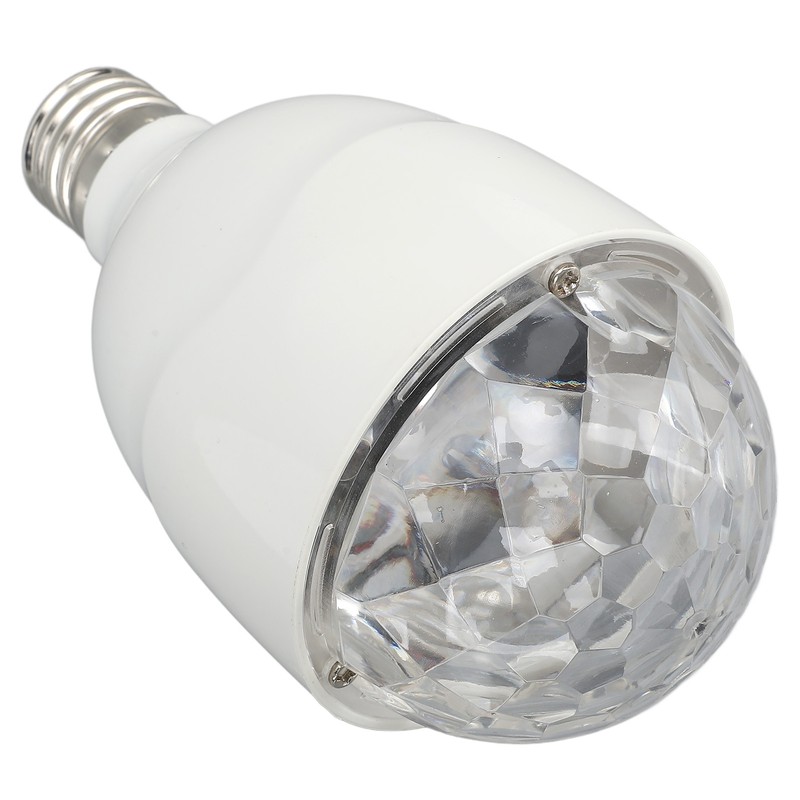 Disco Ball Lamp Bulb E27 Sound Activated Remote Control RGB