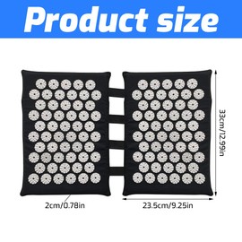 KQWVZ Akupressurmatte Für Füße & Rücken, Vielseitige Stimulation Akupunktur Matte, Abwaschbar Akupressur Matte, Akupressurmatte Rücken Mit Abs-Spitzen, Akkupressmatte Zur Wohltuenden Entspannung