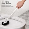 HAMITOR Toilet Bowl Brush Holder Set: Bathroom Deep Cleaning Toilet