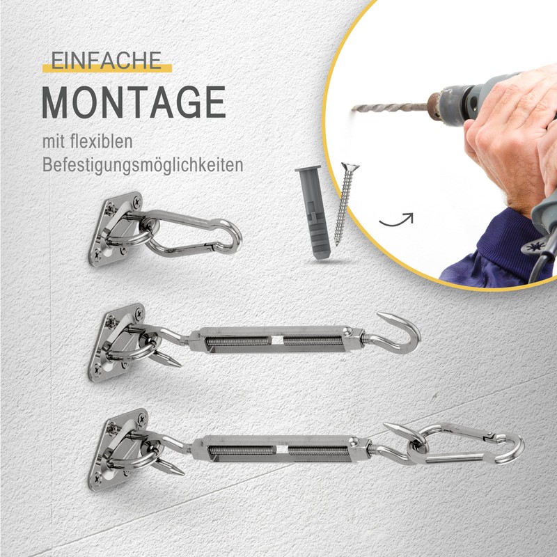 Sol Royal Awning Mounting Set Mounting Kit M6 - Bracket