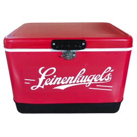51 Liter Large Capacity Metal Traditional Design Portable Multi-functional Cold Warm Dual-Purpose Camping Containercolor: Red