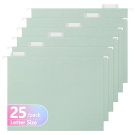 Legal Size Hanging File Folders,25 Reinforced Hanging Files in Assorted Colors,Designed for Home and Office Color Coded File Organization,25 per Box (5655U)