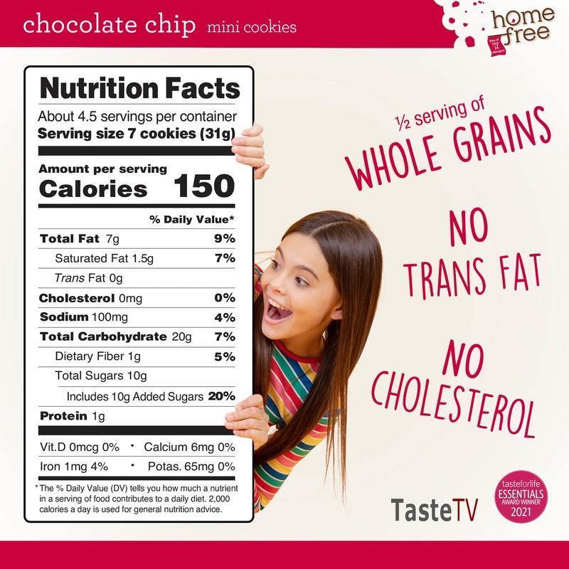 Homefree Treats You Can Trust Gluten Free Mini Cookies, Chocolate