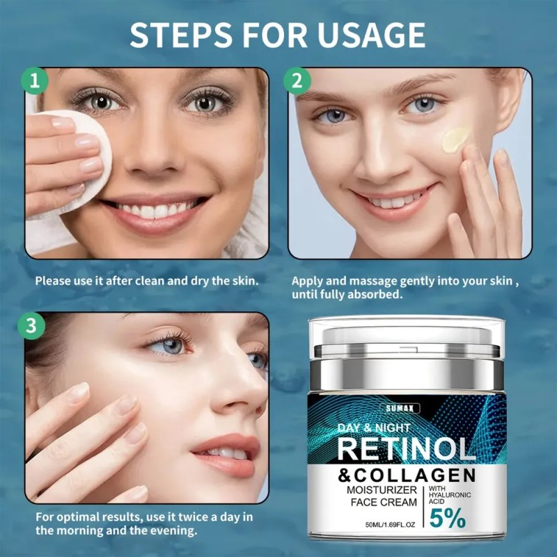 Crema Antienvejecimiento M Sxx Hh Con Retinol, Colágeno Y