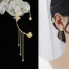 Butterfly Tassel Style Zircon Earrings Non Piercing,Butterfly Ear Cuff Tassel