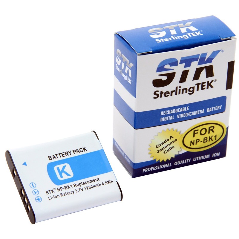 STK NP-BK1 NP-FK1 Battery for Sony Cybershot MHS-PM5 DSC-W180 MHS-CM5