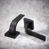 Yale Bologna Black Door Handle 35-ZR-8x8-A003-WC-56-11, Stylish Modern Design for