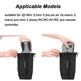 LHHZYKJGS Protective Aircraft Sleeve for DJI Mini 3 Pro/Air 3/Mini 3/Air 2/Mini 2/Mavic Pro Drone,RC Controller Storage Pocket Carring Bag,Holding Fly More Combo Accessories(Drawstring)