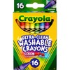 Crayola Ultra-Clean Washable Crayons (526916), 16 Colors