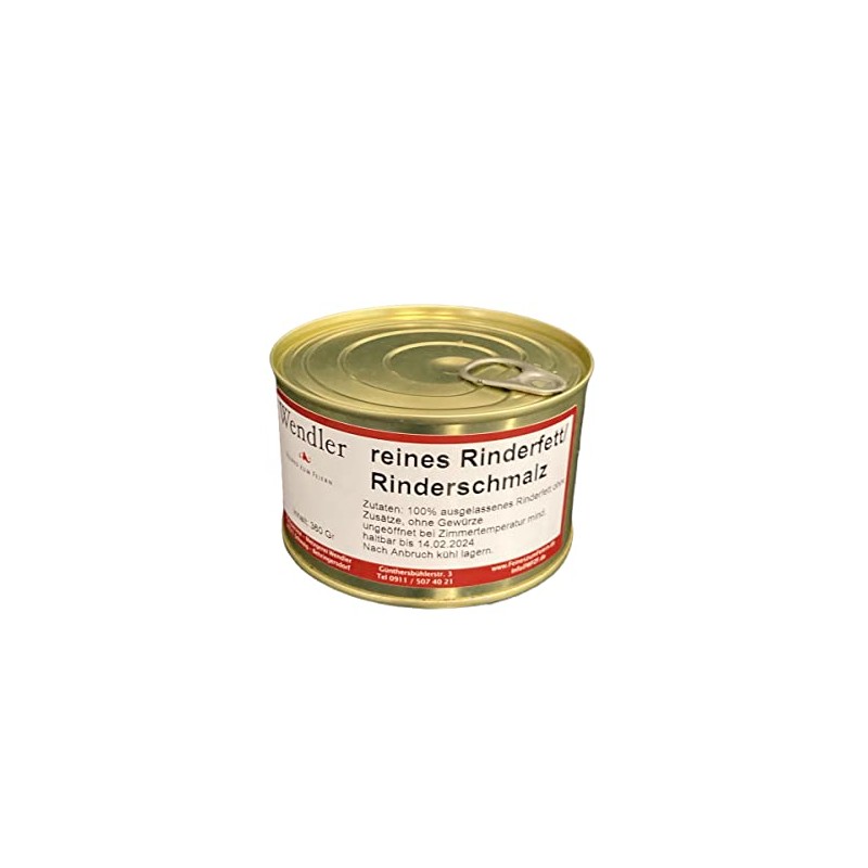Beef Fat, Beef Tallow, Lard, Homemade in a Tin (360