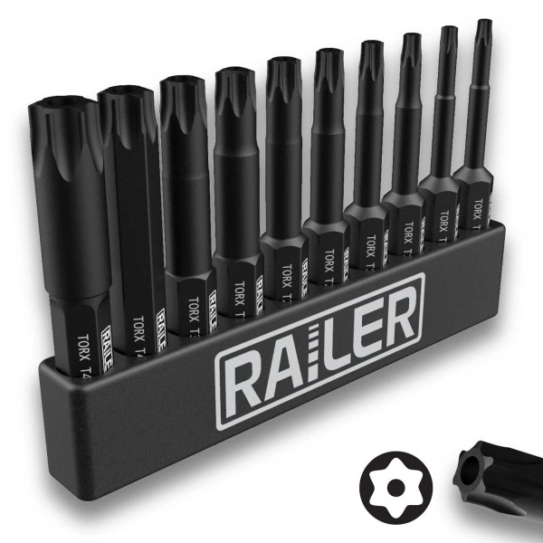Branded Tamper Proof TORX Bit Set, 10 PCS 6 Point