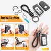 CTRINEWS for Lexus Key Fob Cover with Metal Braided Rope