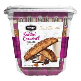 Nonni's Biscotti Value Pack, Salted Caramel, 25 Count, 1 lb 5 oz (595g)