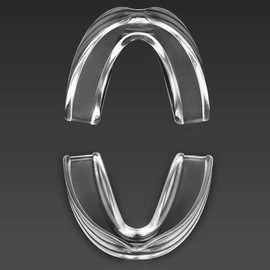 Coolrunner Protector bucal deportivo, paquete de 10 protectores bucales atléticos, protector bucal profesional moldeable para una máxima protección, personalizable para mayor comodidad (12 años o mayores) (transparente)