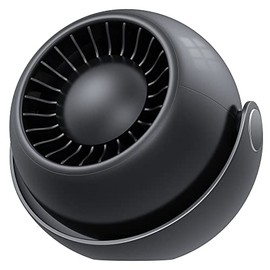 GUSGU Portable Fan, Usb Desk fan with 3 Speeds Adjustment, Personal Air Circulator fan for Bedroom, Home, Office, Battery Operated Travel Fan with Outdoor Hook for Camping (black), F2039