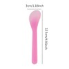 Jilukibo 100 Pcs Plastic Cosmetic Mask Mixing Spoon Spatulas, Multicolor