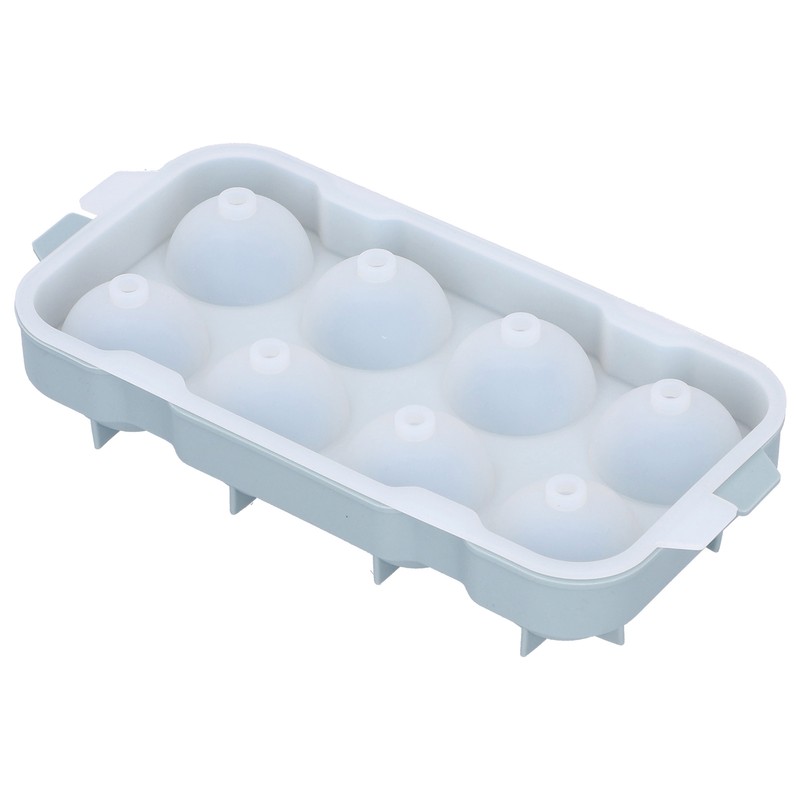 Ice Ball Maker Mold 8Hole Round Silicone Sphere Tray with