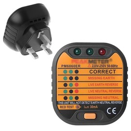 Socket Tester Uk, Rcd Plug Socket Tester, Electrical Voltage Tester, Leakage Plug Polarity Detection, Ground Circuit Switch Current Detection And Verification Device