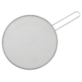 HIC Kitchen Splatter Screen, 18/8 Stainless Steel with Fine Mesh, 13-Inch, Fits Up To 12.5-Inch Pans