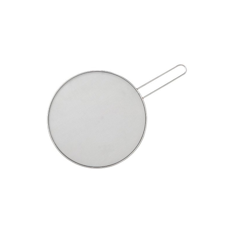 HIC Kitchen Splatter Screen, 18/8 Stainless Steel with Fine Mesh,