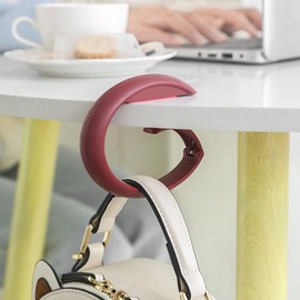 Gancho de mesa portátil para bolso, bolso escolar, gancho para oficina, organizador de computadora, soporte para bolsa de mesa, gancho redondo