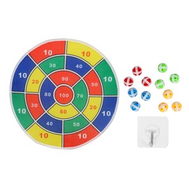 Dart Board for Kids LED Lighting Foldable Flannel Dart Board Toy with Balls for Indoor Outdoor Target Game Party
