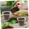 Kisangel Plastic Orchid Pots Set of 10 12cm Outer Diameter