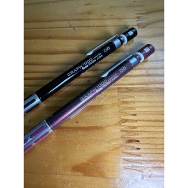 Pentel Graph 1000 Limited Edition Mechanical pencil set of 2 Pearl Black And Red