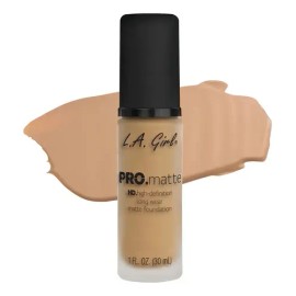 Pro Matte Base De Maquillaje La Girl - Alta Cobertura Tono Soft Beige