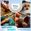 HiCOZZIE Copper Foil Tape with 5mm Backing for Stained Glass