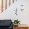 ZEXUIRU 2 Set Bling Metal Wall Art Jeweled crystal Hang