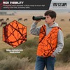 Avizon Men's Hunting Vest Orange Camouflage Hunting Vest Zipper Closer