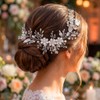 Unicra Flores de novia para el pelo de la boda