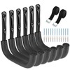 6 Pack Heavy Duty Garage Storage Ladders Hooks, 10 Inch