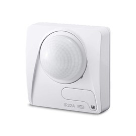Motion Detector White, 360 Degrees, Indoor IP20, Surface-Mounted Wall and Ceiling Mounting, Suitable for LED