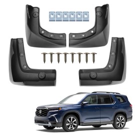 WZYJGTOP Mud Flaps Splash Guards for Honda Pilot 2023-2025| No Drilling Required Bendable Mud Guards | Front & Rear 4-Piece Set Car Accessories