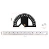 2in1 Multifunctional Magnetic Straight and Angle Measuring Ruler Woodworking Scribe