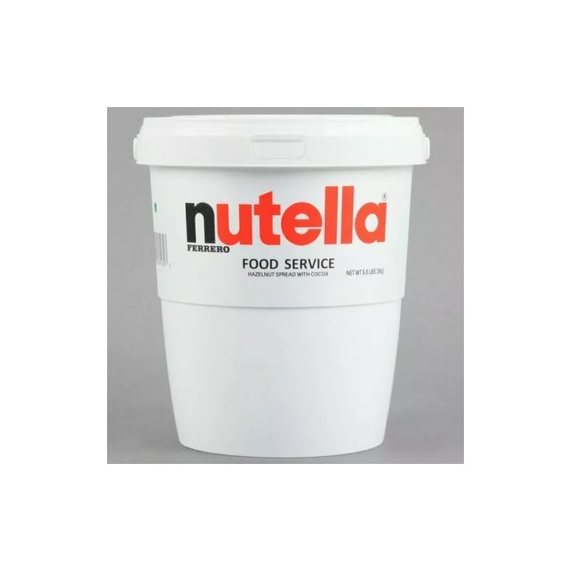 Nutella 3 kg (6.6 lb) Bucket Hazelnut Spread.