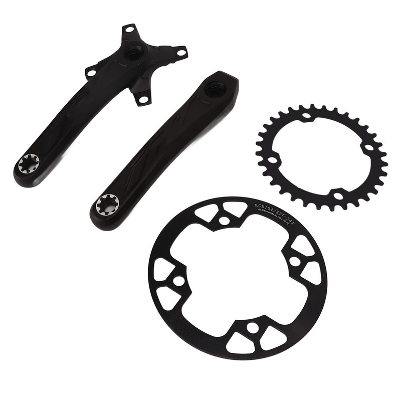 Bicycle Crankset Aluminium Alloy High Strength Lightweight Bicycle Crank Chainring