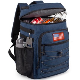 Tactical Backpack Cooler, 25L Cooler Backpack Insulated Leak-Proof, Heavy Duty Large Lunch Backpack, Waterproof Ice Chest Backpack for Men Women Adults Work Daytrip Camping Beach Hiking Accessories