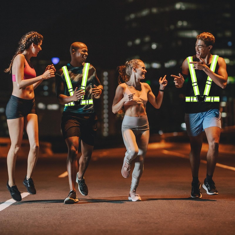 PATIKIL Reflective Safety Vest, 2 Pack Hi-Vis Safety Vests, Adjustable