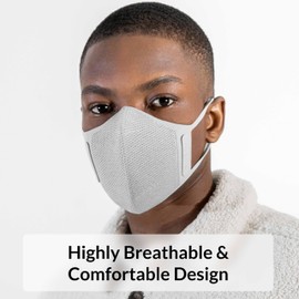 AusAir AirWeave Merino Mask | The World’s Most Breathable Filter | Reusable Face Mask, Fully Tested | XL